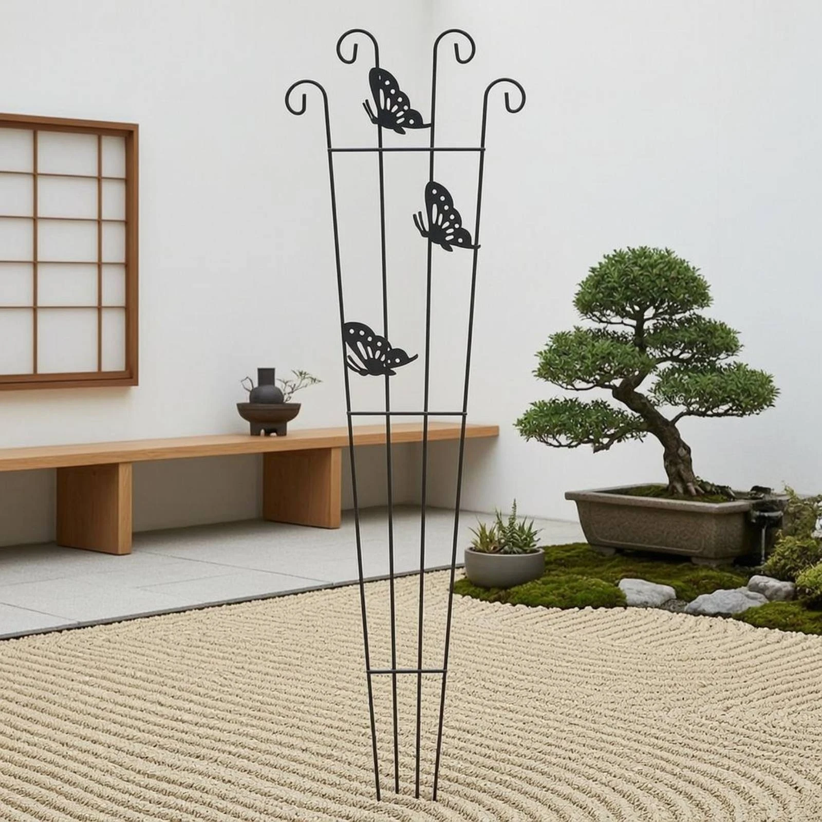 

Butterfly Trellis Tall Metal Plant Trellis Decorative Vine Support Lightweight Garden Decor Sturdy