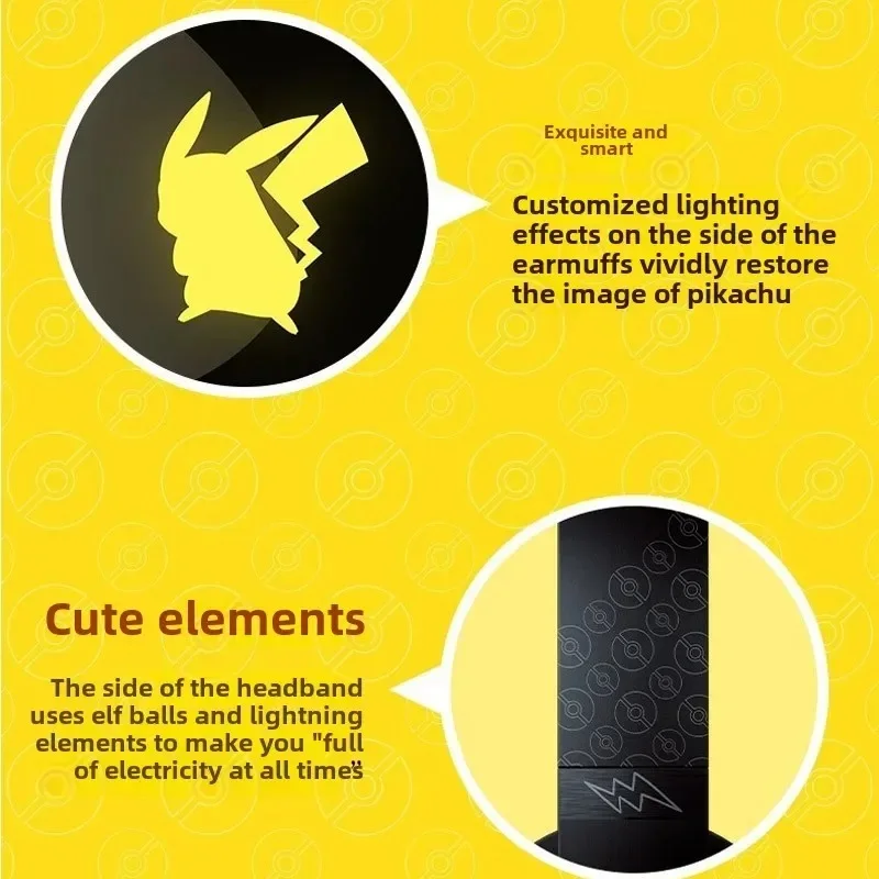 سماعات الألعاب Razer Kraken V3 X Pokemon Pikachu #4