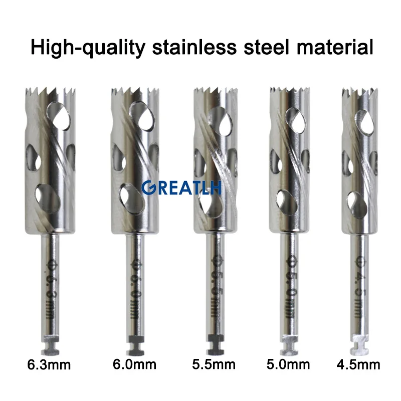 Dental Trephine Bur Drills Implant Kit dental ring cutter Implant Bone Cutting Bur dental instrument Stainless Steel