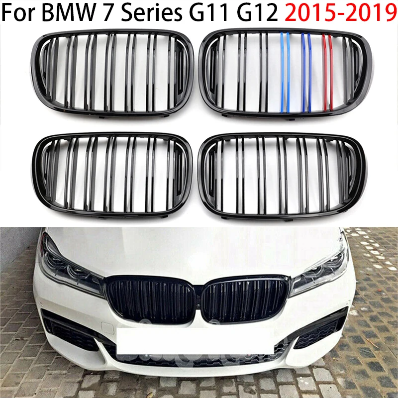 

For 2015-19 BMW 7 Series G11 G12 730 740 750 740 725 Car Front Kidney Grille Hood Front Bumper Radiator Grill Glossy/Matte Black