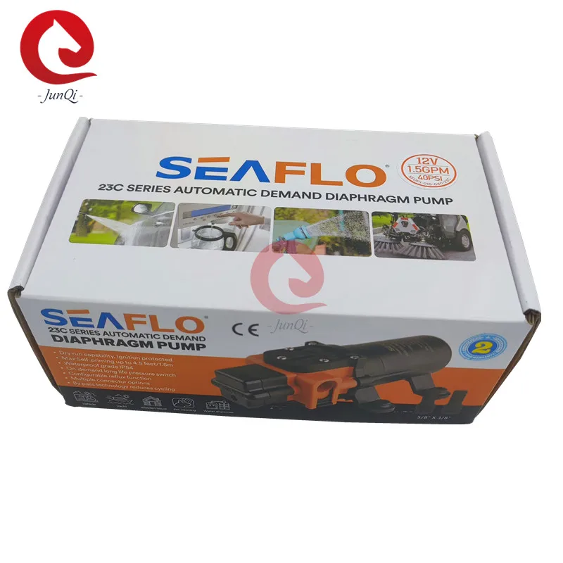 Seaflo 23C Series 1.5GPM/40PSI Automatic Marine Water Diaphragm Pump 12V 24V Self Priming Boat yacht, RV  Caravan High Pressure