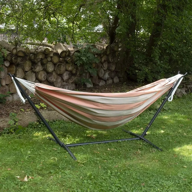 YTYINWoQi Factory Price Thicken Anti-rollover Stripe Stitching Color Hammock With Stand