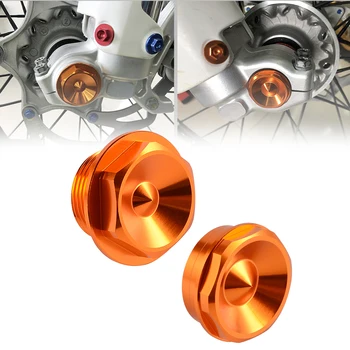 Para KTM EXC 300 EXCF XCW XCFW 125 250 300 350 400 450 500 530 2003-2015 XC XCF SX SXF 2003-2014 tornillo de tuerca de bloqueo del eje de la rueda delantera