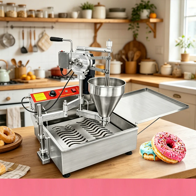 Mini Fully Automatic Donut Maker Household Fried Donut Machine Compact Size for Easy Home Use