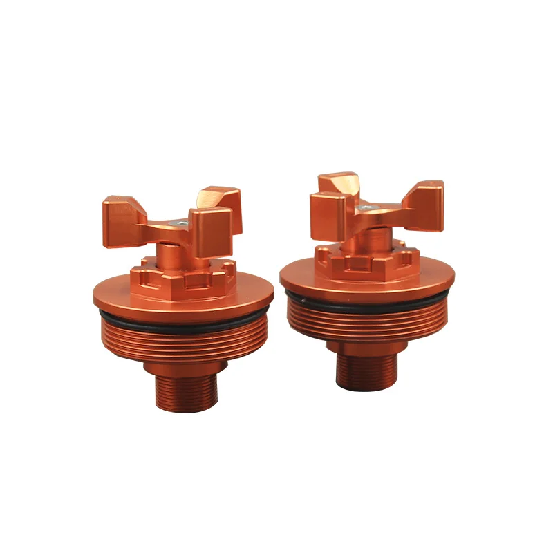 For DUKE RC 125 200 390 RC200 RC390 RC125 CNC Aluminum Front Shock Absorber Screw Preload Adjusters Fork Bolts Cap