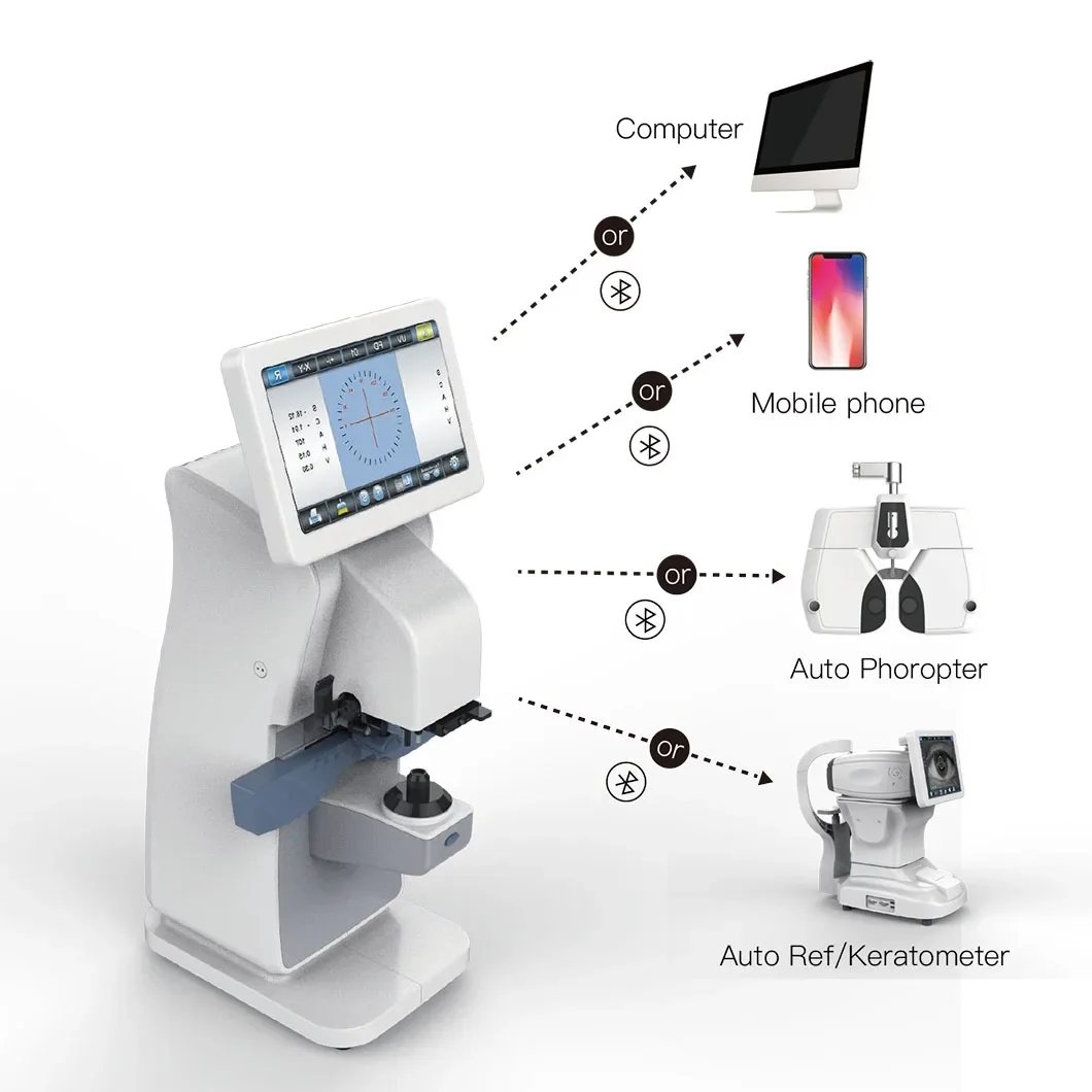 Optics Ophthalmic Instruments Green LED Light Source Digital Lens Meter Auto Lensmeter Focimeter