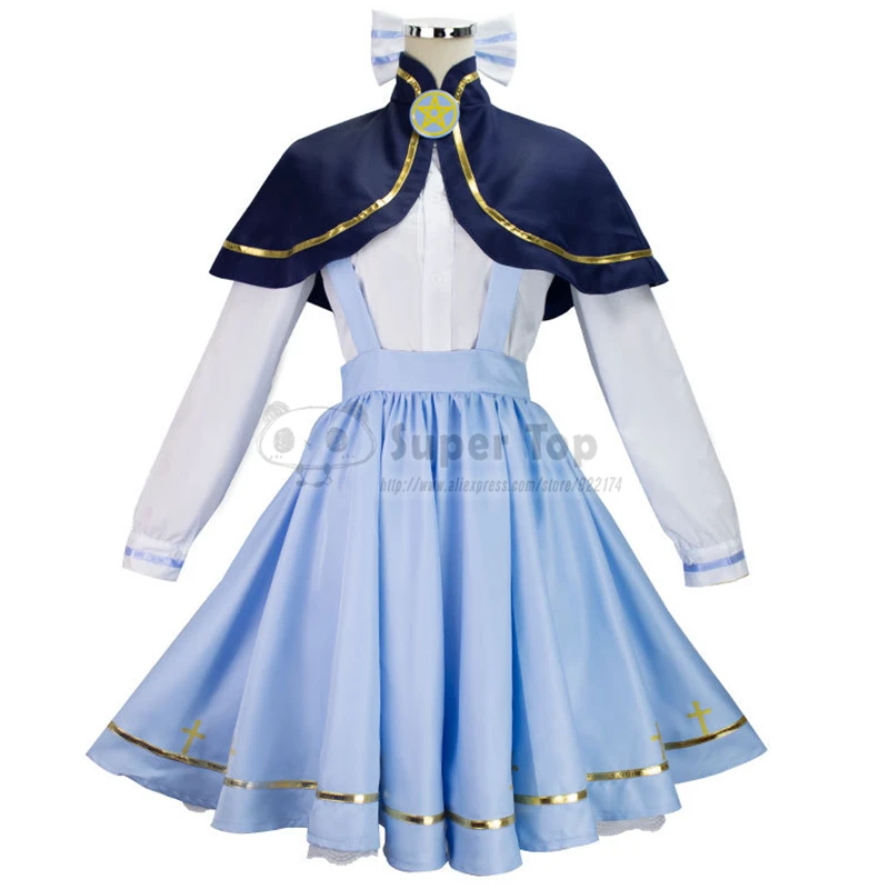 Card Captor CLEAR CARD KINOMOTO SAKURA Tomoyo Daidouji Cosplay Costume Full Set For Women Girls Cloak Shirt Hat Dress Brooch