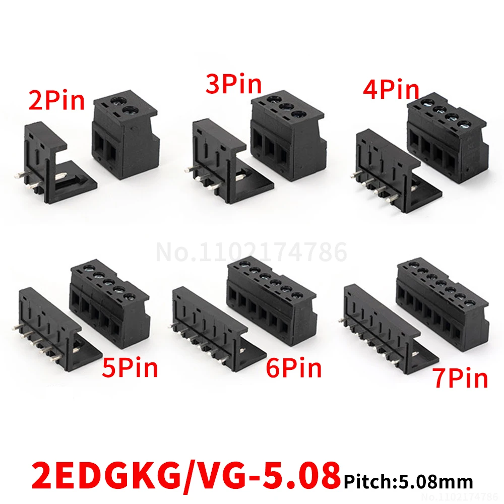 (1 Set) 2EDGKG 2EDGVG - 5.08mm PLC terminals suitable for S7-200 terminal block pluggable terminal blocks KF 15EDGKG/VC 5.08