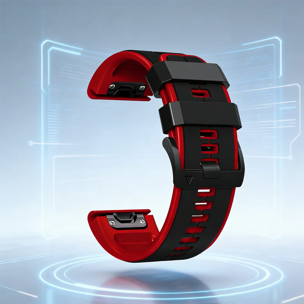 

22/26mm Silicone QuickFit Strap For Garmin Quatix/Tactix 8 Enduro3 Epix Gen 2 Instinct 3/Fenix8 E 7X 6 5 Replace Sport Bracelet