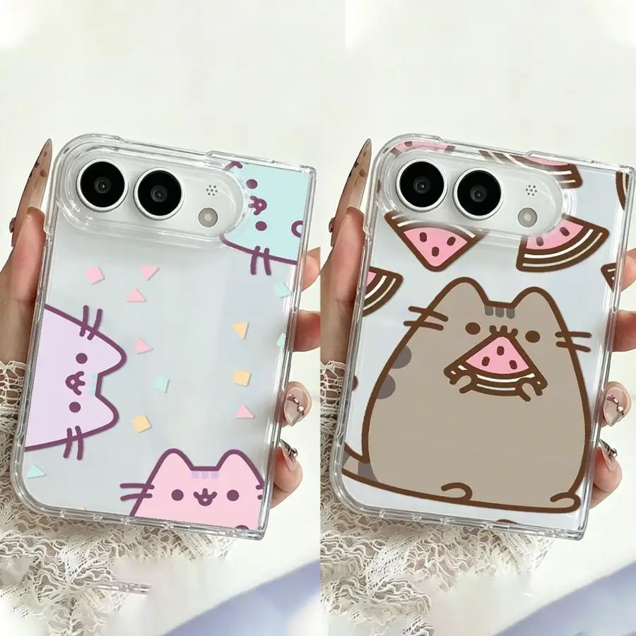 Case for Apple iPhone 18Pro Max 18 Pro Duo Phone Cover Cute Donuts P-Pusheens Cat