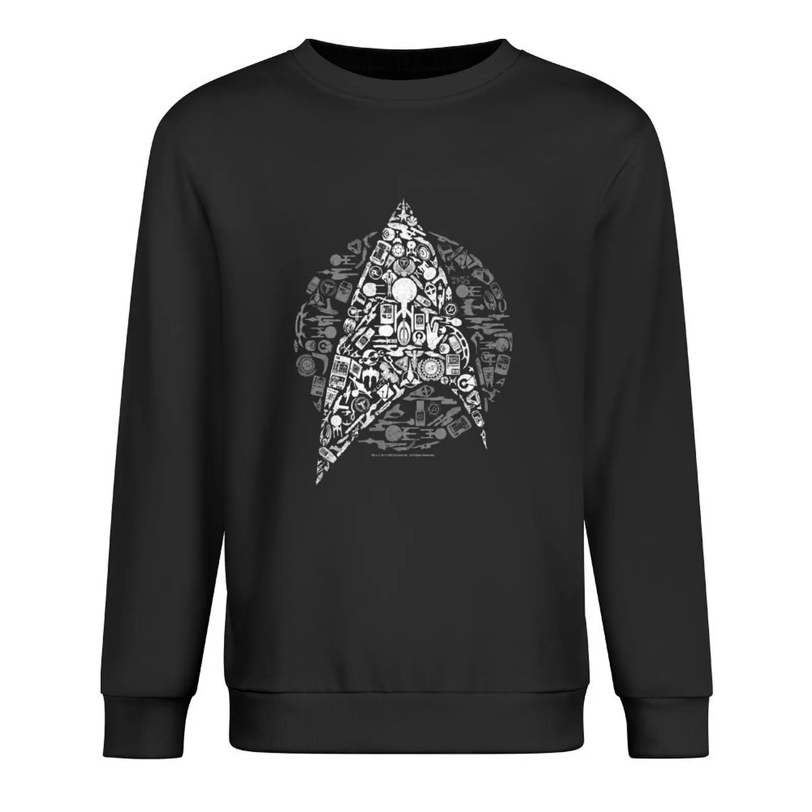 

Star Trek: The Original Series Iconic Starfleet Badge Collage Pullover korean style clothes fashion men hoody