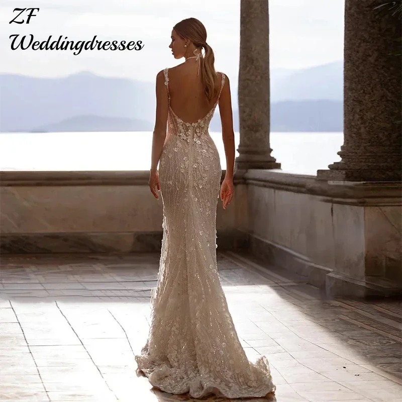 Maßgeschneidertes, elegantes, herzförmiges Meerjungfrau-Hochzeitskleid, abnehmbares 2-in-1-Hochzeitskleid mit Spitzenaufkleber, Brautballkleid