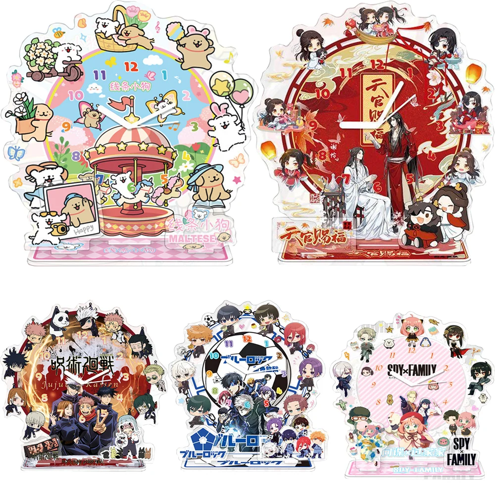 

Classic Anime Peripheral Acrylic Clock Ornament High Quality and Exquisite Decorative Model Toys Desktop Display Birthday Gifts