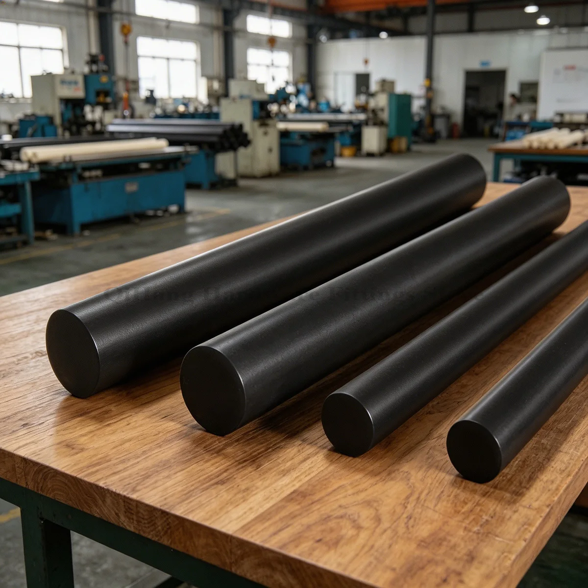 500mm Black Beige ABS Round Rod Dia 5-60mm, High Hardness Plastic Bar for CNC Machining & Industrial DIY Projects