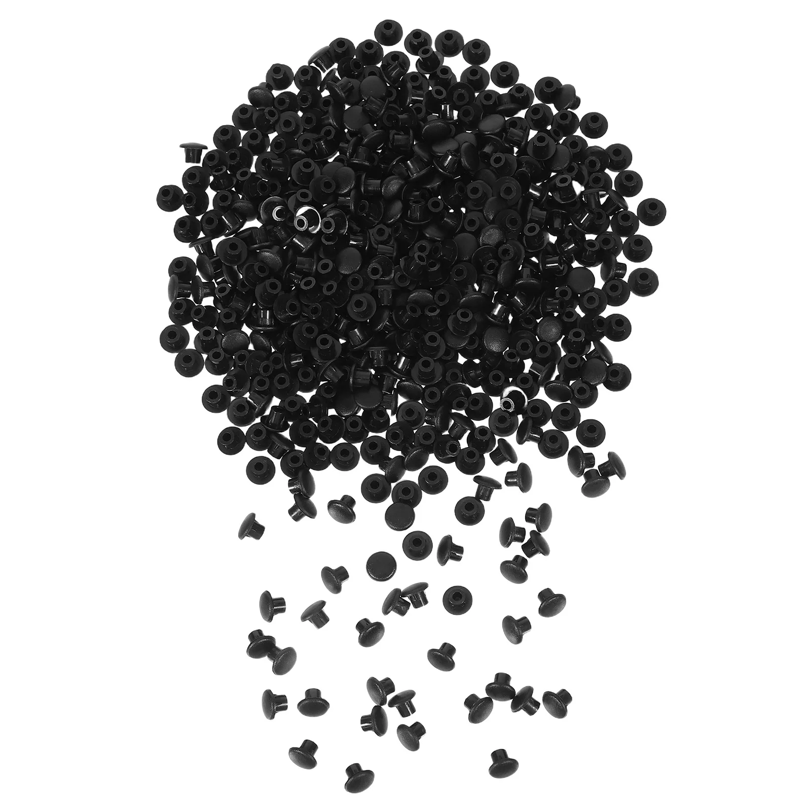 

500 Pcs Plastic Screw Covers Plugs Covers Furniture Screw Caps Decorative White Round Plastic Hole Caps Plugs