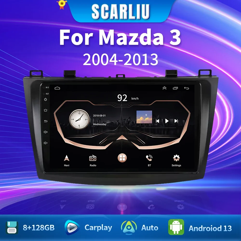 

For Mazda 3 2004 -2013 Car Radio Multimedia Carplay 2 din dvd gps atuoradio android 13 Video Player