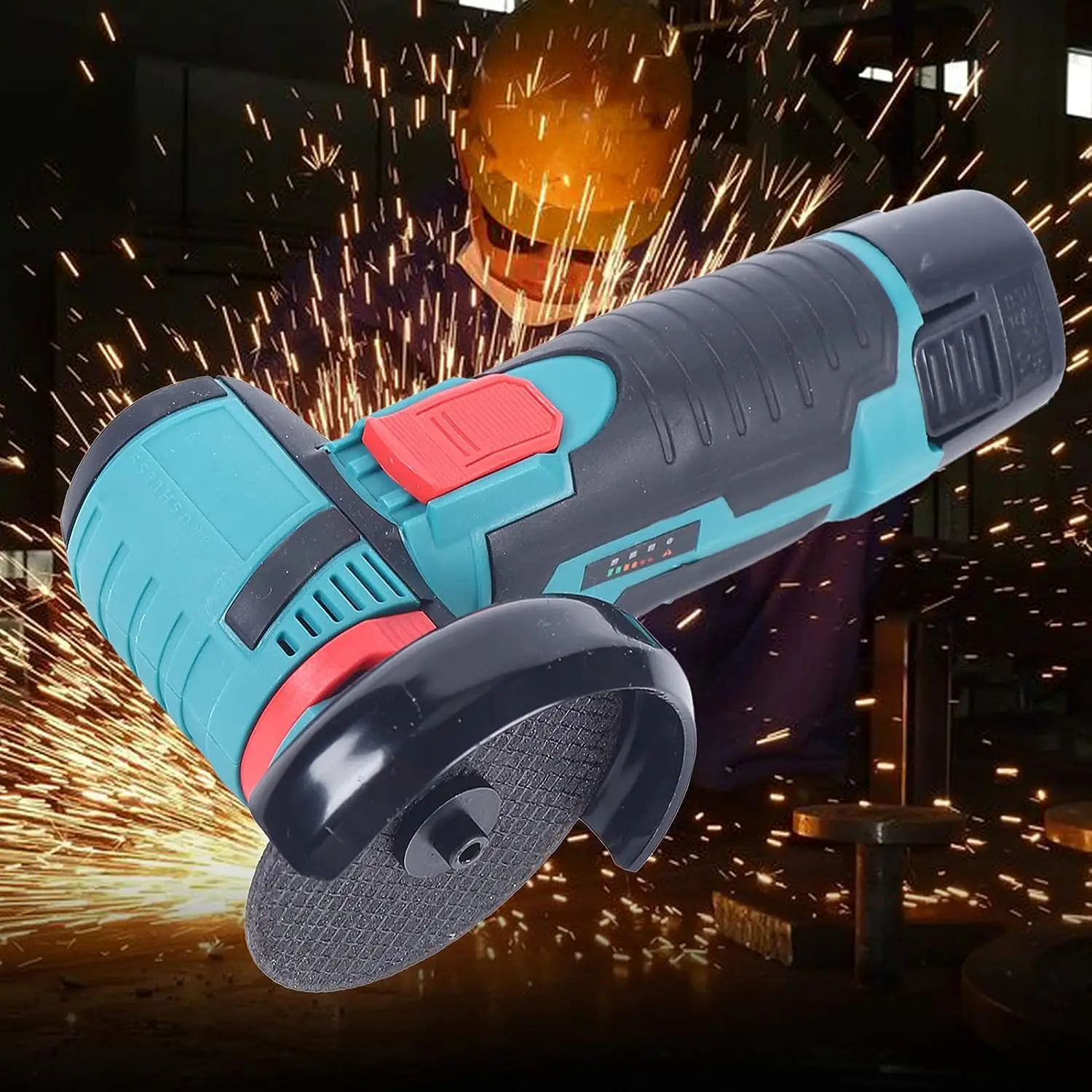 12V Brushless Angle Grinder Machine Electric Angle Grinder Cordless Battery Operated Grinder 19500Rpm Polishing Machine