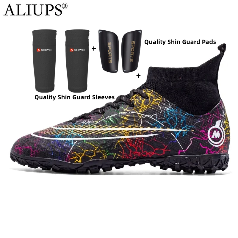 ALIUPS 33-46 Professional Children Football Shoes Soccer Shoes Man Football Futsal Shoe Sports Sneakers Kids Boys Soccer Cleats