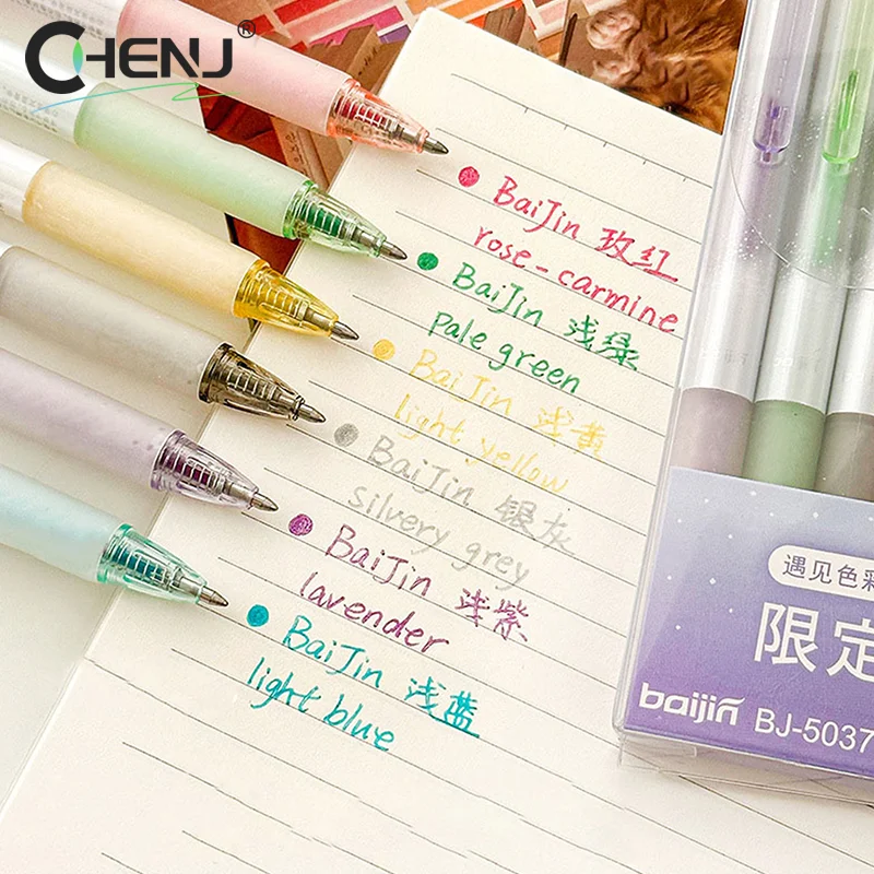 أقلام جل إبداعية قابلة للمسح ، أو ، أو لمعان ، أو أقلام ملونة ، أو حبر محايد ، أو أقلام إبر للكتابة ، أو أدوات مكتبية كورية ، أو مكتبية