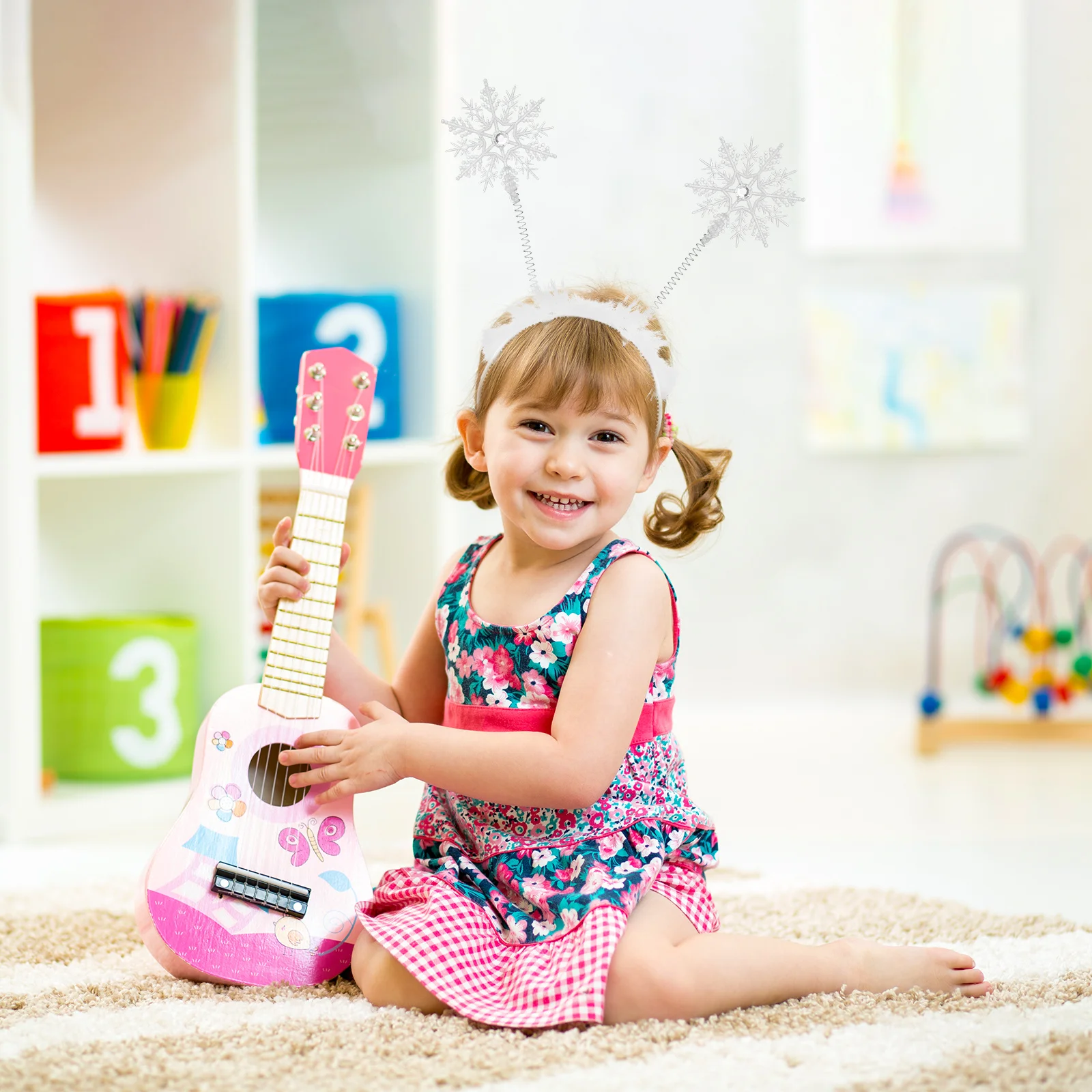 

Adorable Christmas Headwear Snowflake Hair Hoops Non-Deformation Party Favors Creative Gifts for Family and Friends