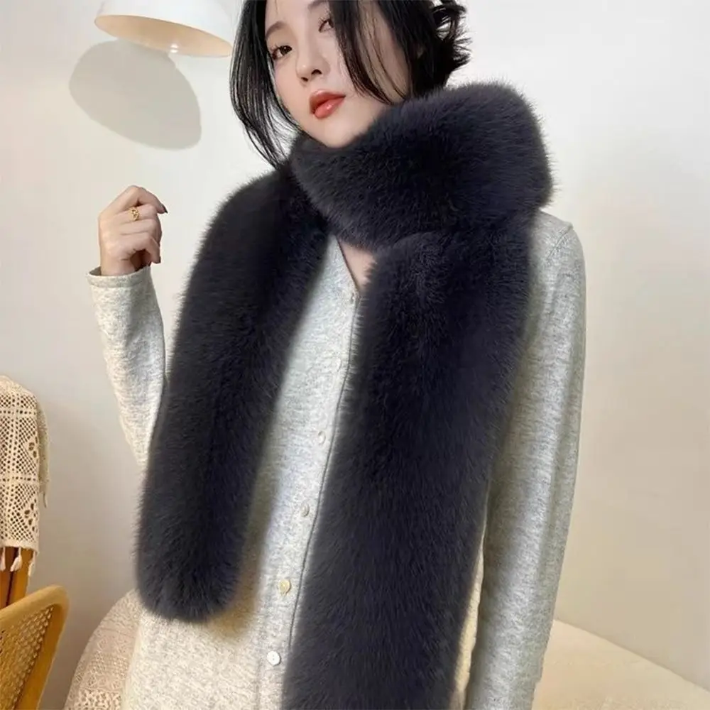 

Fashion 6 Colors 180cm Fake Fur Long Scarf Thicked Fluffy Plush Luxury Wraps Shawl Vintage Ladies Scarves Party