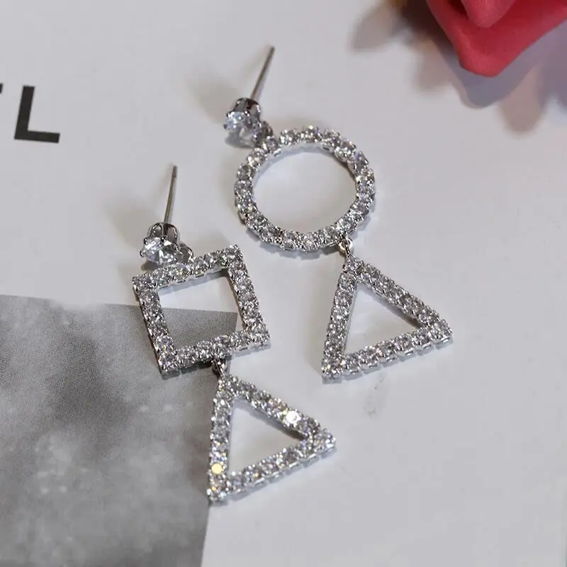 

2022 NEW Strange Tassel Earrings For Women Female Long Section Vintage Style Triangle Square Valentine's Day Present Jewelry