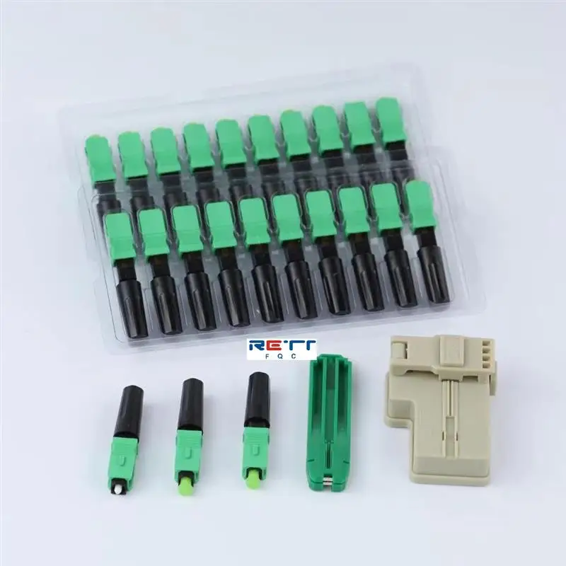 Top SC APC Fiber Optic Fast Connectors Single Mode SC UPC Fiber Optic Quick Connectors Mechanical Adapter for FTTH CATV Network