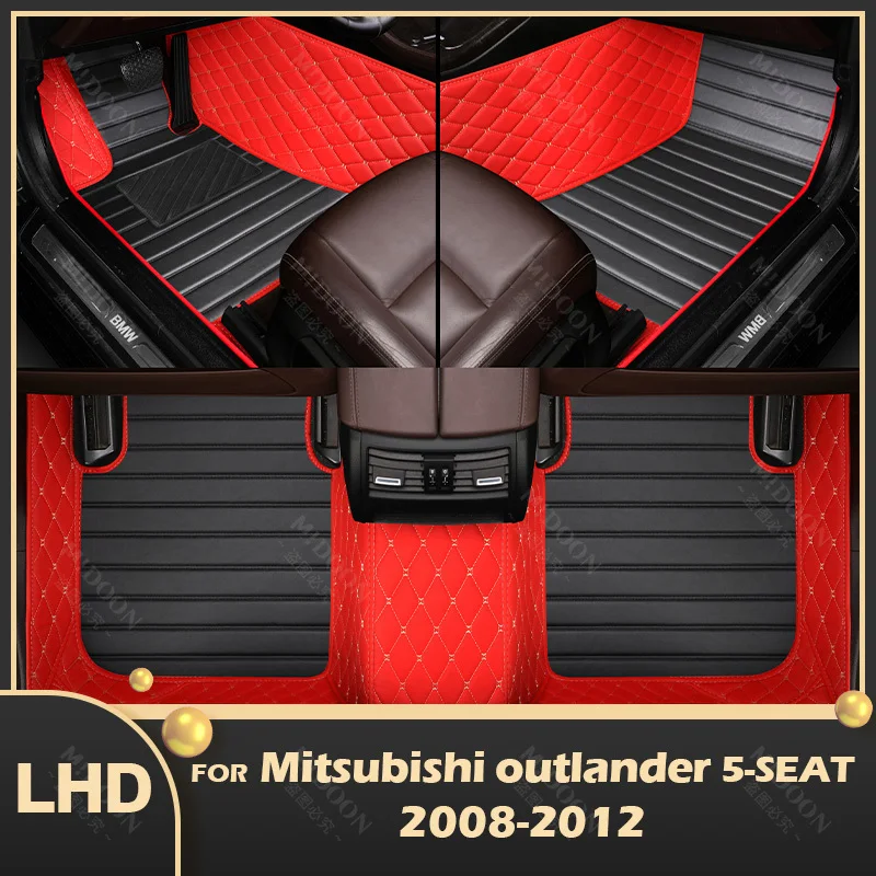 

Car floor mats for Mitsubishi outlander (FIVE SEAT) 2008 2009 2010 2011 2012 Custom auto foot Pads automobile