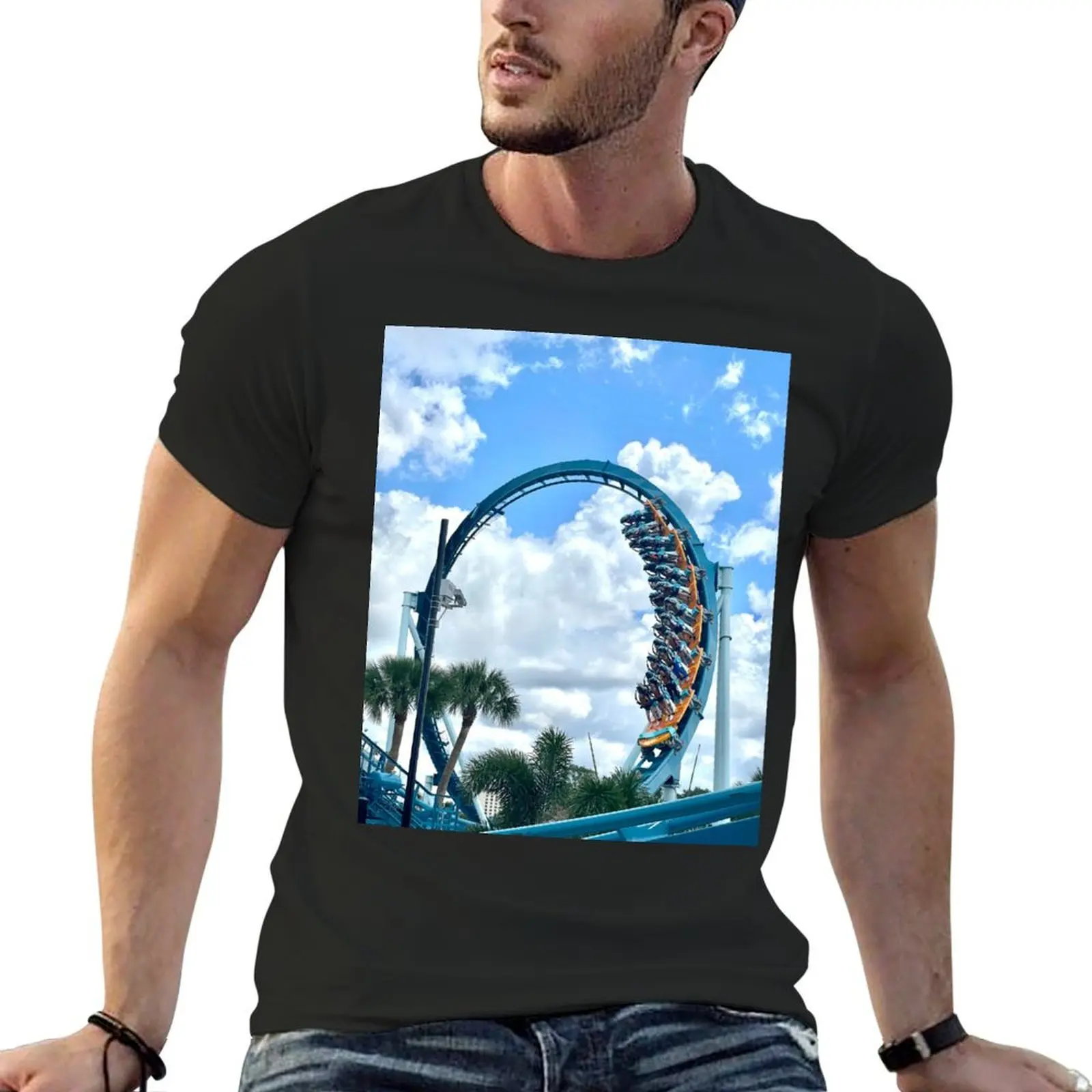 Pipeline Surf Coaster T-Shirt man t shirt plus size clothes animal prinfor boys black t shirts for men