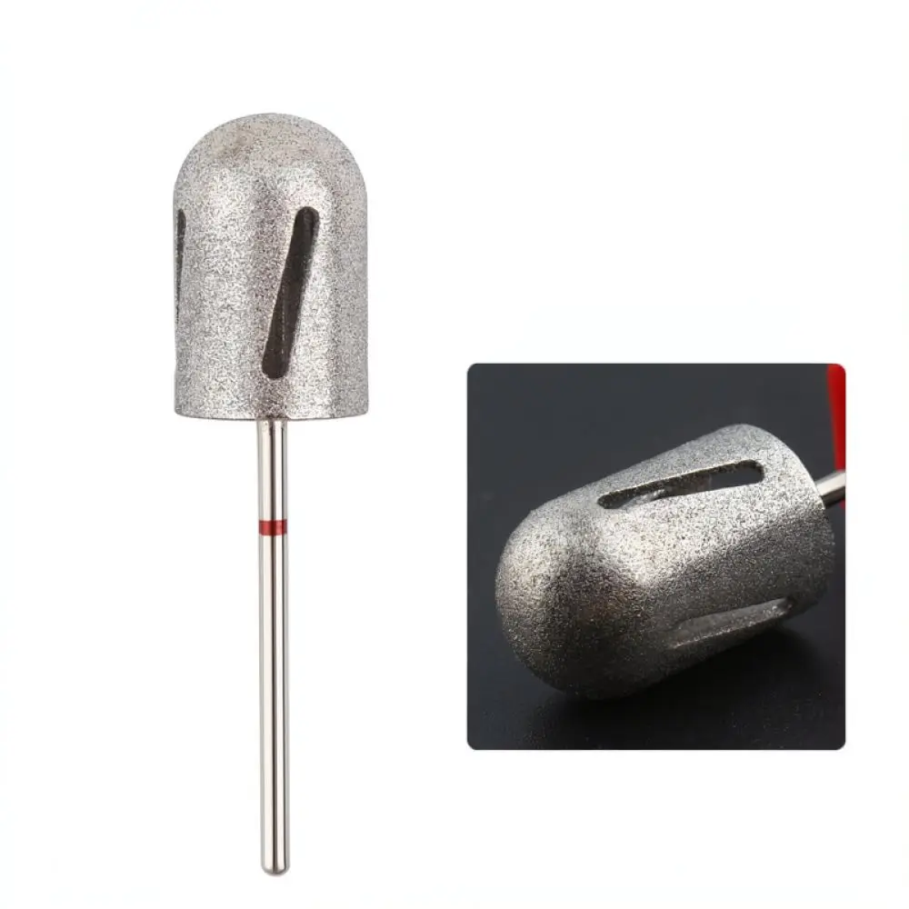 Stainless Steel Foot Pedicure Drill Bit Sanding Cap Mandrel Foot Care Tool Dead Skin Exfoliator Nail Salon Supplies
