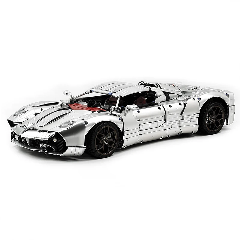 JIESTAR JJ9210 Argento Auto Sportiva Hypercar Modello Building Blocks Mattoni Puzzle Assemblaggio Giocattolo Per Bambini Compleanno Regalo Di Natale Per Bambini