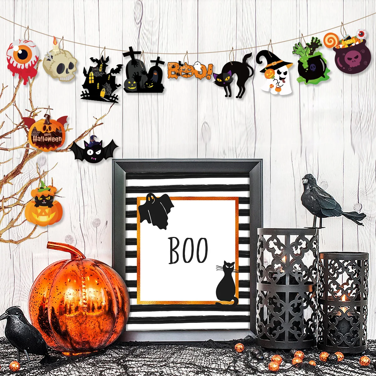 Halloween Paper Hanging Ornaments 3