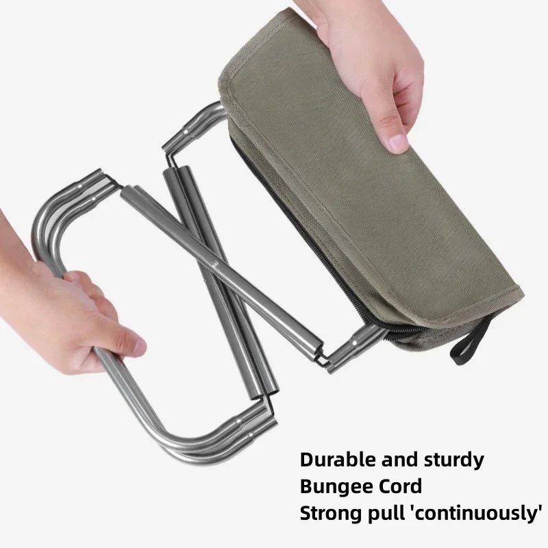 

Folding Stool Outdoor Portable Camping Fishing Art Beach Bench Backpacking Small Camp Chair