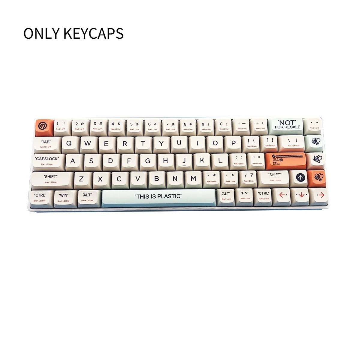 

Колпачки для клавиш с сублимационной краской из ПБТ, набор тематических колпачков для профиля XDA, совместимые с механическими клавиатурами CIY 68/75/84