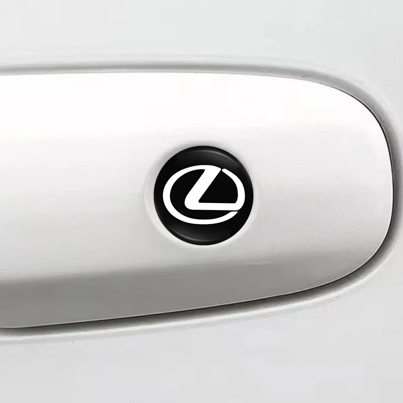 2/4 قطعة قفل باب السيارة ثقب المفتاح مكافحة حجب حماية ملصقات لكزس IS250 IS200 CT200h GS300 LS430 RX450h LX570 IS300 ES300
