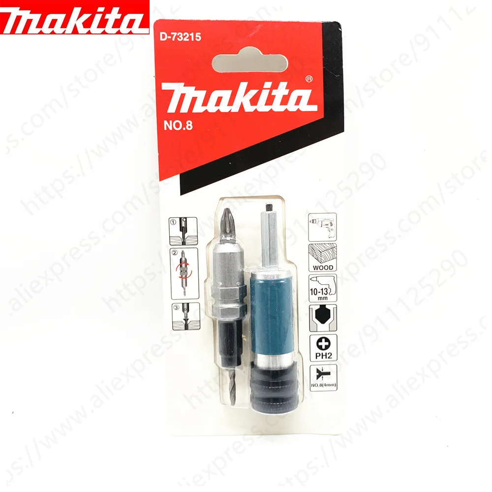 Makita #6 #8 #10 Gauge เจาะ Countersink ไดรฟ์ Multifunctional ไม้ชุดเจาะชุด D-73209 D-73215 D-73221