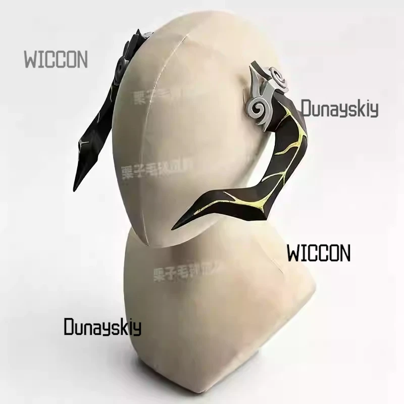 Arrebol كوس مخزن هونكاي ستار السكك الحديدية كونستانس الداليا تأثيري القرن الدعامة رأس التنين ثلاثية الأبعاد شعر مستعار مطبوع حفلة الهالوين ‌ ‌ ‌ ‌ ‌