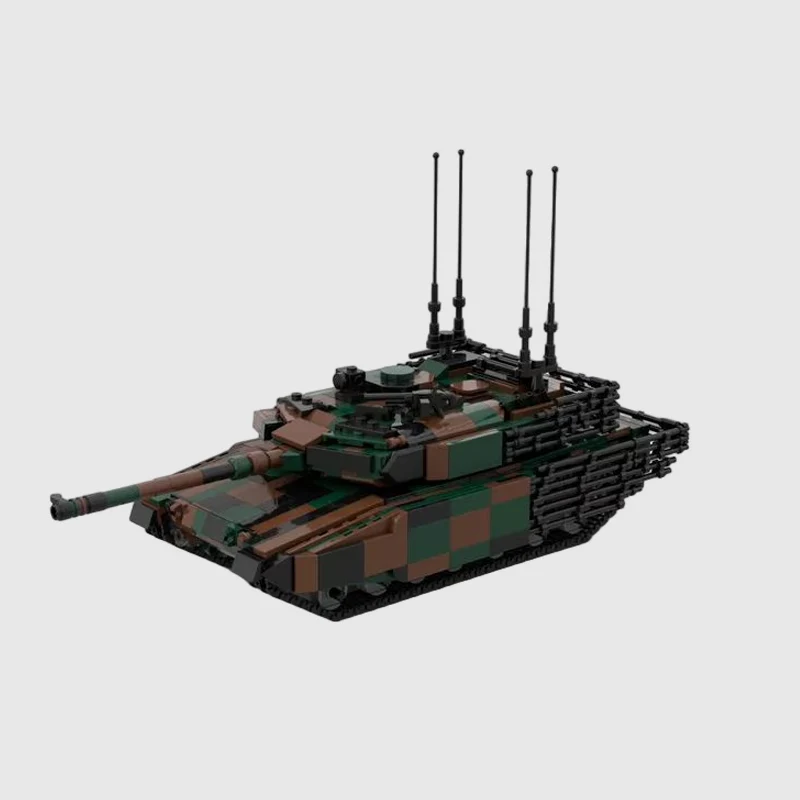 2SG Main Battle Tank Model MOC Building Bricks War Equipment Modular Technology Gifts Holiday Assemble Children Toys Suit