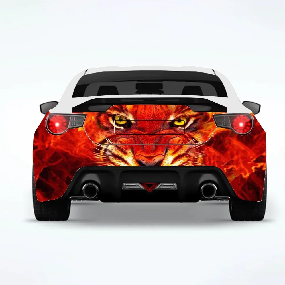 

Tiger animal ferocious car sticker rear car rear modification custom suitable for SUV car truck packaging sticker decal