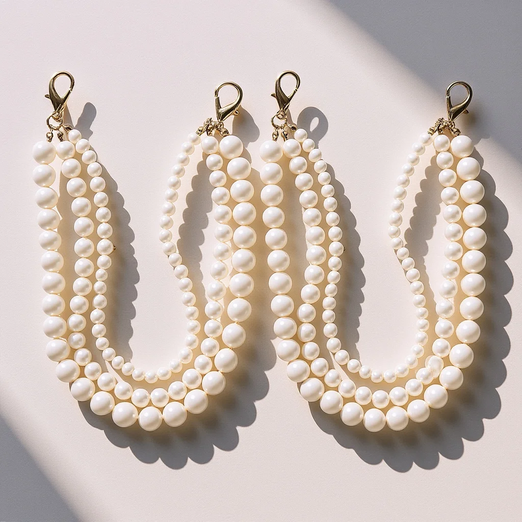 1 Pair Pearl Shoe Chains For Women Decorative Boot Sneaker Jewelry Chain Accessories Shoe Charm Durable Fashionable Attractive