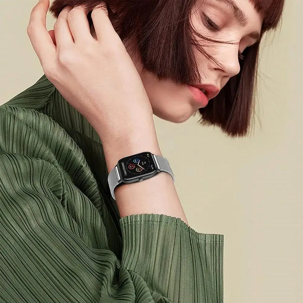 Stainless Steel Metal Band Bracelet For Garmin Venu SQ2 SQ Music