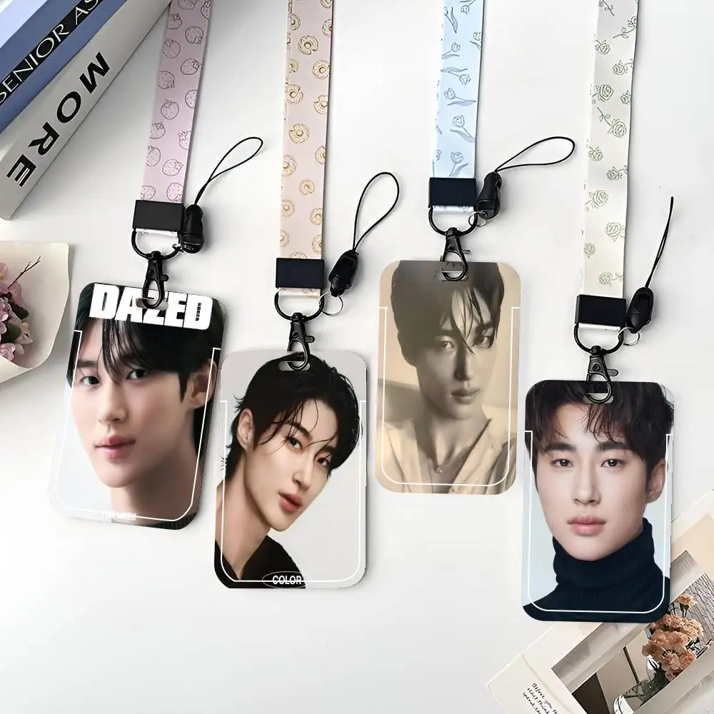 

Держатель для ID-карт B-Byeon W-Wooseok с ремешком на шею, подвеской, держателем для бейджей, шнурком-темляком, брелоком, чехлом для рабочих удостоверений, подарок