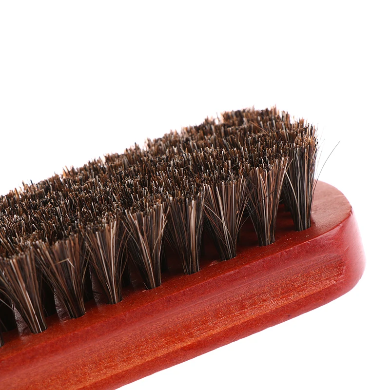 1PCS Horsehair Wooden Brush Car Detailing Polishing Buffing Brush Seat Handle Dashboard Roof Cleaning Premium Car Wash Brush