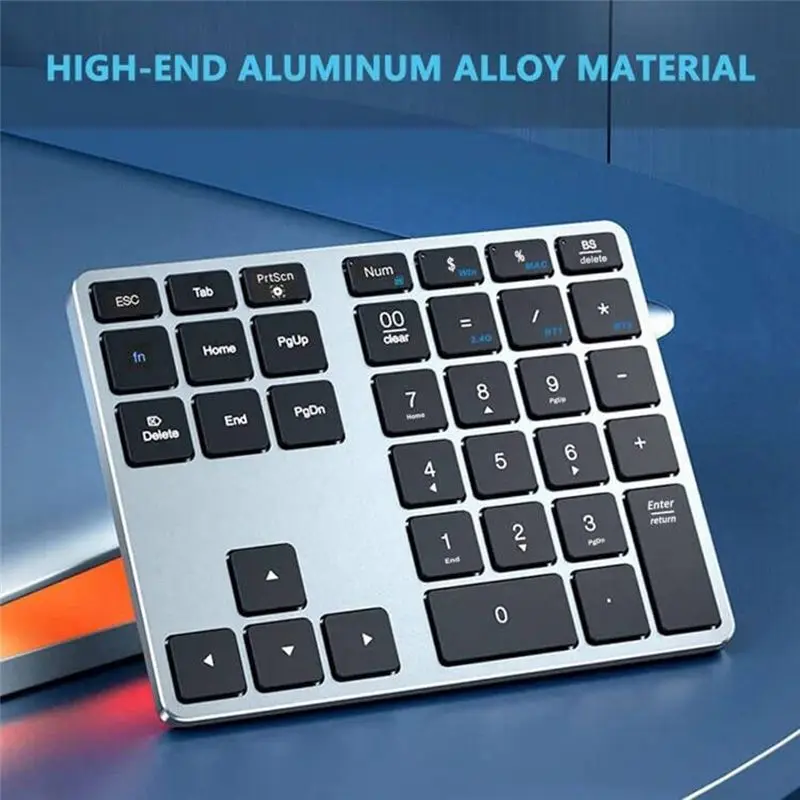 xingxing Bluetooth Number Pad, 35 Keys Wireless Numeric Keypad, Portable Slim Bluetooth Numpad for Laptop, ,PC, Desktop