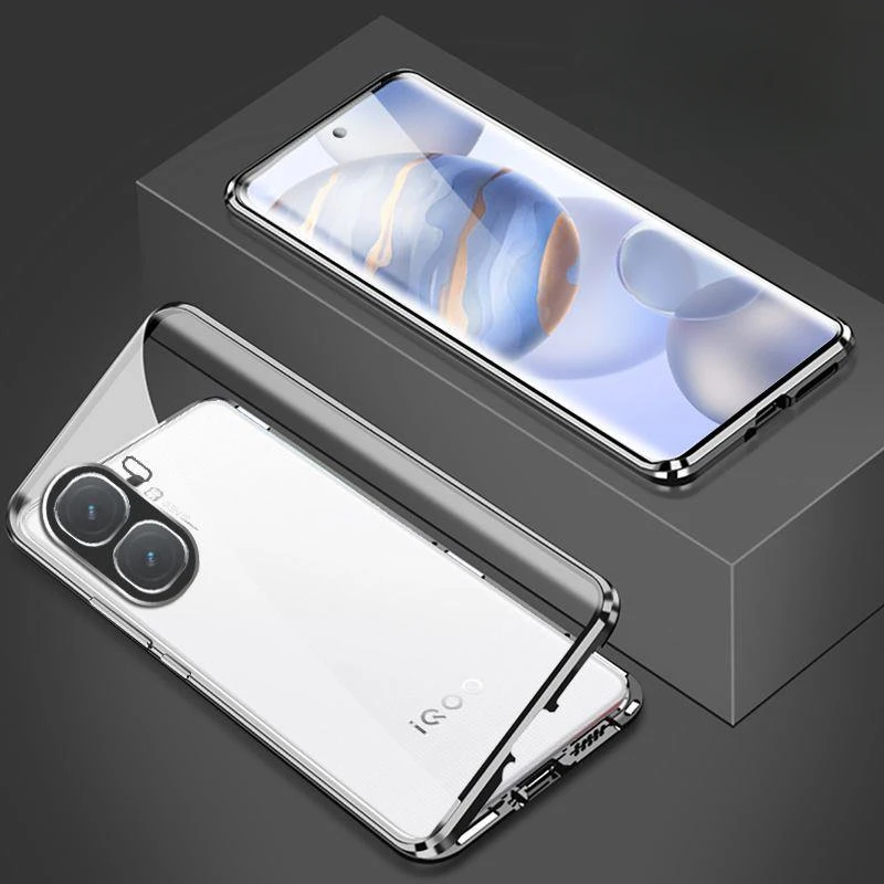 Magnetic 360° Double Sided Glass Phone Case For Vivo iQOO Neo10 Pro Metal Lens Protector For iQOO Neo10 Neo10Pro Shell Cover