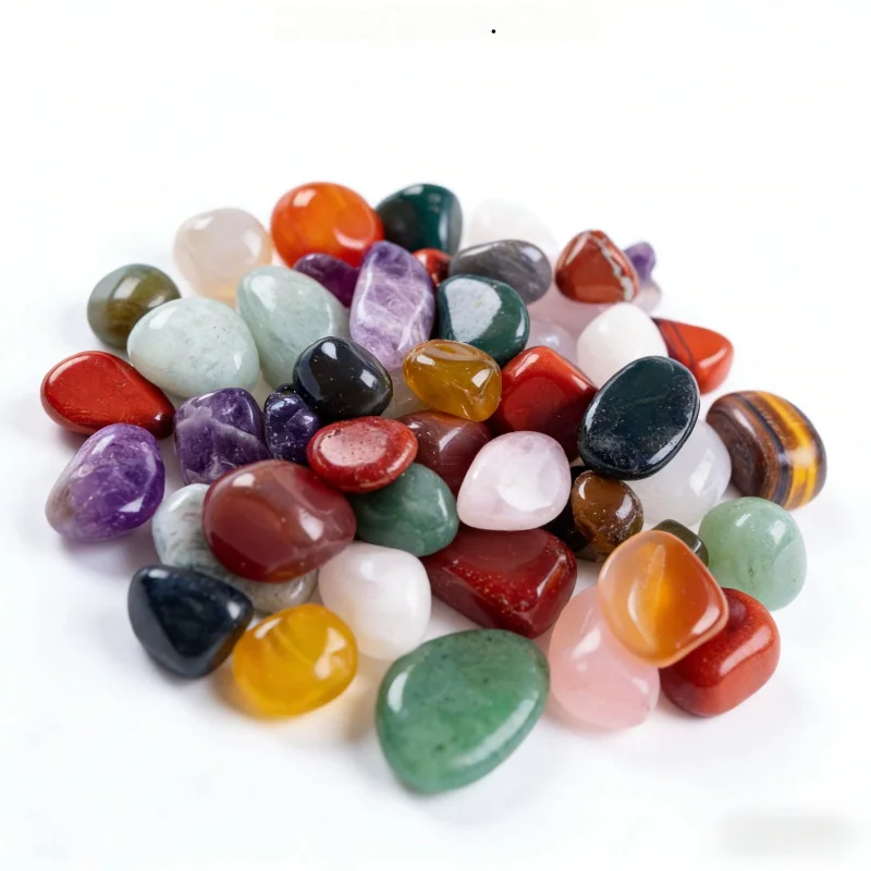 Natural Crystal Raw Stone Polished Pebbles Colorful Crushed StonebulkGarden Landscape Decorative Ornaments50g100g