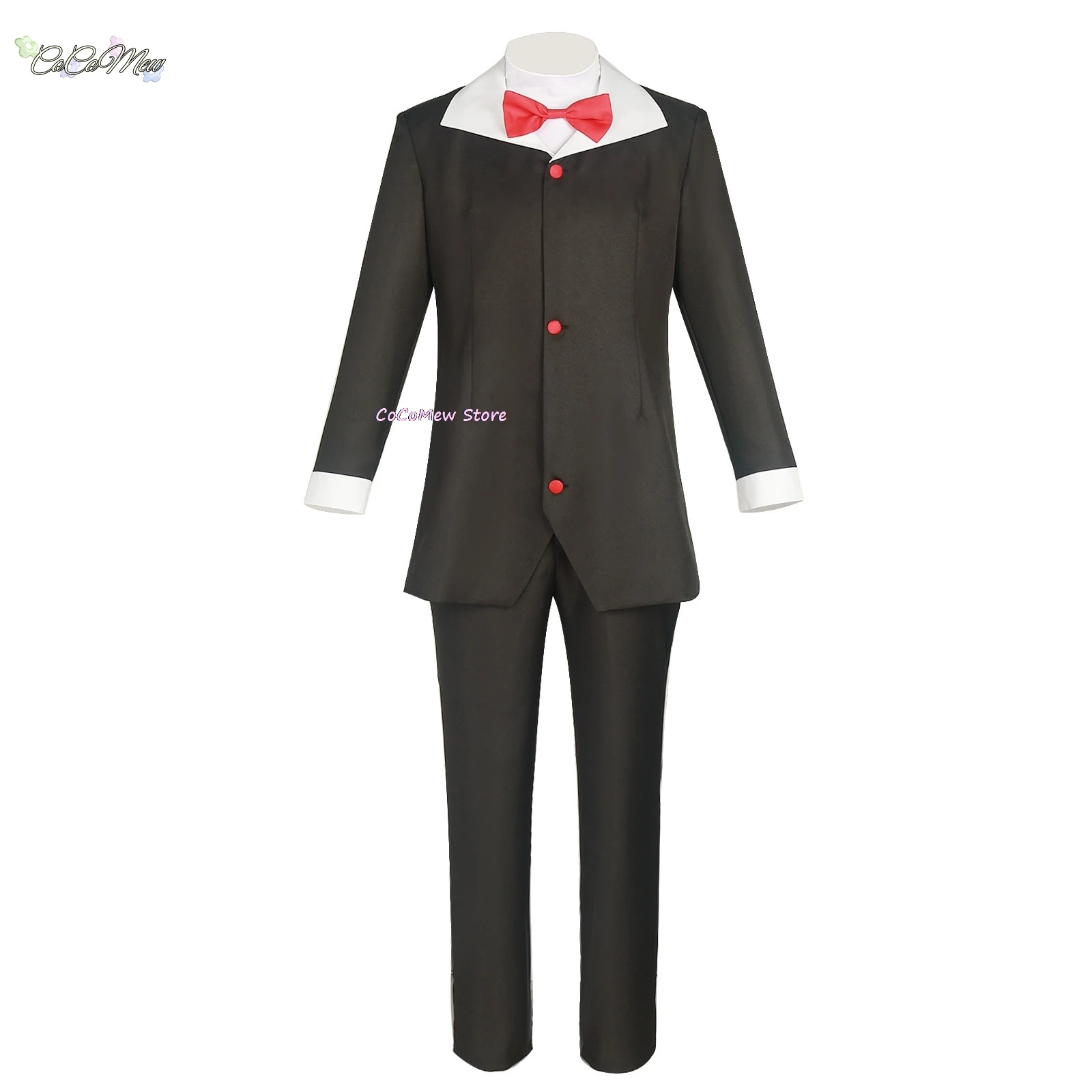 Disfraz de Husk Fantasia de dibujos animados para mujer adulta, traje negro, tocado de corazón, ropa de fiesta de Carnaval de Halloween