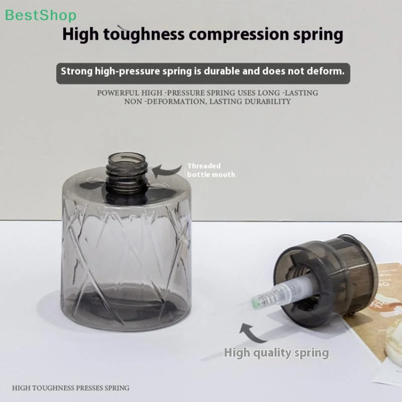 ★ ★ ★ Pusty Dozownik Pompka Manicure Paznokci Środek do Czyszczenia Usuwania Makijażu Pojemnik Butelka z Pompką Wielokrotnego Użytku Zamykana