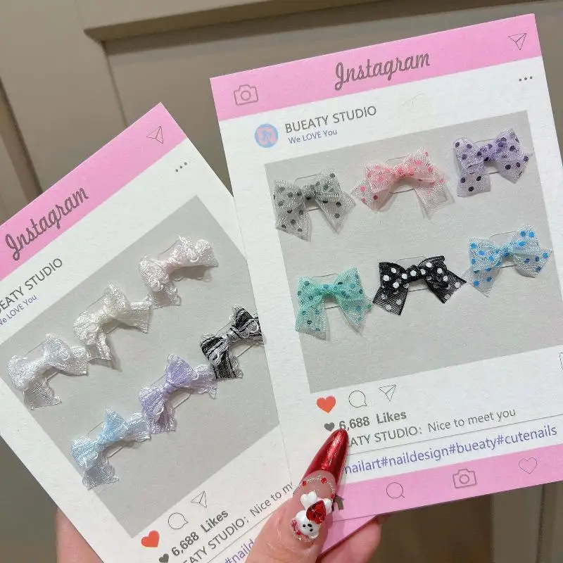 Kleiner Punkt-Schleifenanhänger, flacher Aufnäher, Schmuckherstellung, Scrapbooking, DIY, Party-Haarspangen-Accessoires, Heimdekoration, Bastelarbeiten – Detail 3