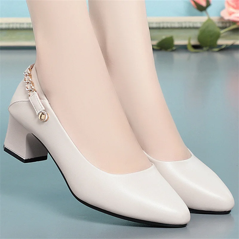 High Heels Shoes Women 2023 New Women Shoes Pointed Toe Professional Fashion Single Shoes Women